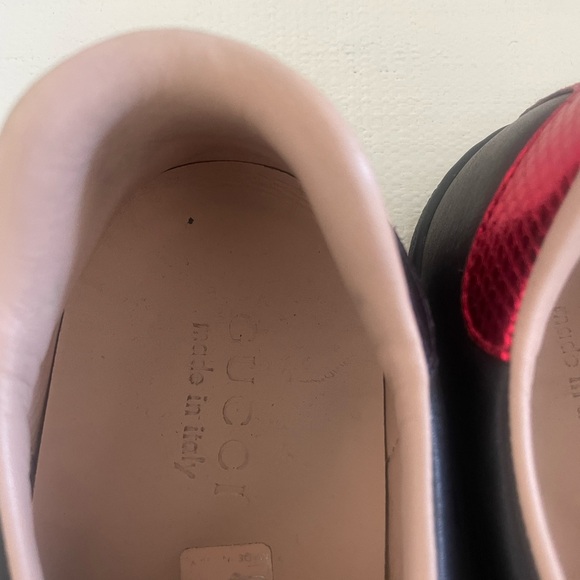 GUCCI MEN'S ACE SNEAKER WITH EMBROIDERY 9.5=US10 - Picture 11 of 12